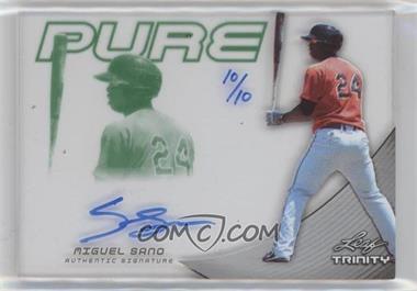 2013 Leaf Trinity - Pure Autographs - Green #P-MS1 - Miguel Sano /10