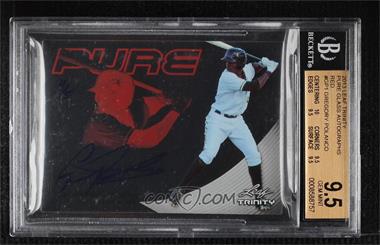 2013 Leaf Trinity - Pure Autographs - Red #P-GP1 - Gregory Polanco /5 [BGS 9.5 GEM MINT]