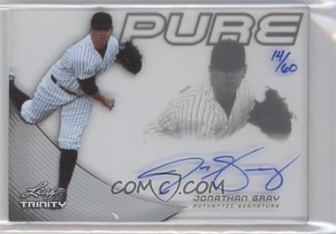 2013 Leaf Trinity - Pure Autographs - Silver #P-JG1 - Jonathan Gray /60