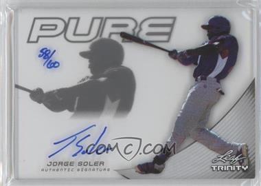 2013 Leaf Trinity - Pure Autographs - Silver #P-JS1 - Jorge Soler /60