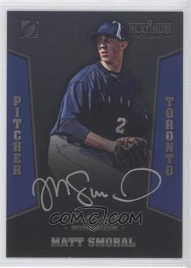 2013 Onyx Platinum Prospects - Autographs - Silver Ink #PPAU34 - Matt Smoral /150