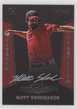 2013 Onyx Platinum Prospects - Autographs - Silver Ink #PPAU52 - Matt Shoemaker /150 [Noted]