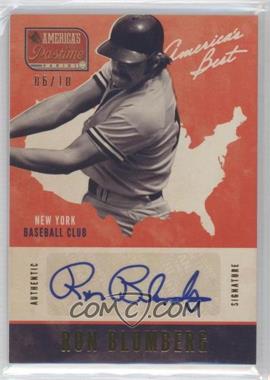 2013 Panini America's Pastime - America's Best Autographs - Gold #AB-RB - Ron Blomberg /10