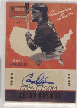 2013 Panini America's Pastime - America's Best Autographs - Red #AB-CR - Colby Rasmus /5