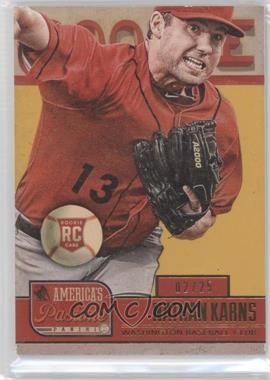 2013 Panini America's Pastime - [Base] - Gold #201 - Nathan Karns /25