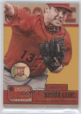 2013 Panini America's Pastime - [Base] - Gold #201 - Nathan Karns /25