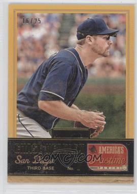 2013 Panini America's Pastime - [Base] - Gold #73 - Chase Headley /25