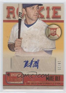 2013 Panini America's Pastime - [Base] - Rookie Autographs Gold #258 - Mike Olt /25