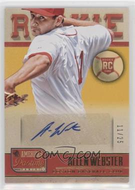 2013 Panini America's Pastime - [Base] - Rookie Autographs Gold #259 - Allen Webster /25