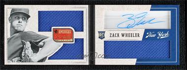 2013 Panini America's Pastime - [Base] - Rookie Booklet Autographs Red #310 - Zack Wheeler /49