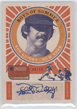 2013 Panini America's Pastime - Boys of Summer Signatures - Gold #BS-RG - Ron Guidry /10