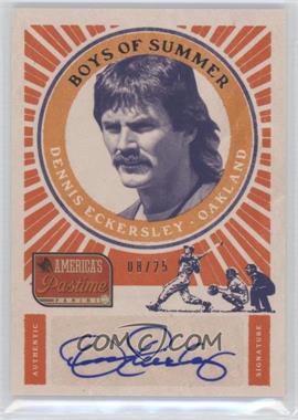 2013 Panini America's Pastime - Boys of Summer Signatures #BS-DE - Dennis Eckersley /25