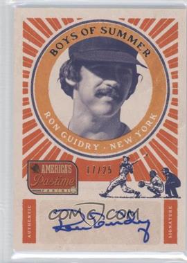 2013 Panini America's Pastime - Boys of Summer Signatures #BS-RG - Ron Guidry /25
