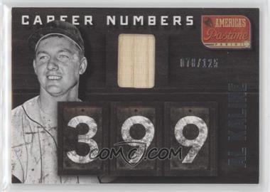 2013 Panini America's Pastime - Career Numbers Memorabilia #CNAK - Al Kaline /125