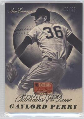 2013 Panini America's Pastime - Characters of the Game - Gold #CG3 - Gaylord Perry /25
