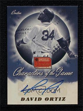 2013 Panini America's Pastime - Characters of the Game Signatures - Gold #CG-DO - David Ortiz /10