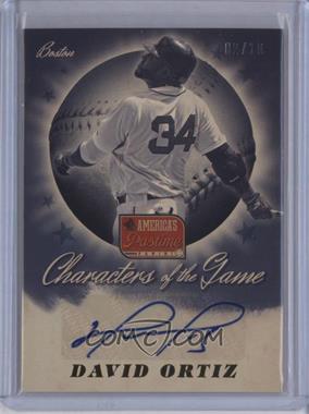 2013 Panini America's Pastime - Characters of the Game Signatures - Gold #CG-DO - David Ortiz /10