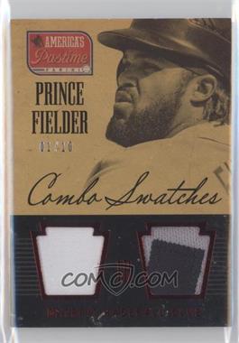 2013 Panini America's Pastime - Combo Swatches - Red #CS-PF - Prince Fielder /10