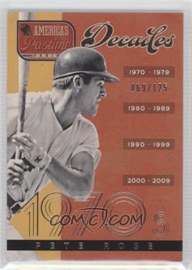 2013 Panini America's Pastime - Decades #D1 - Pete Rose /125