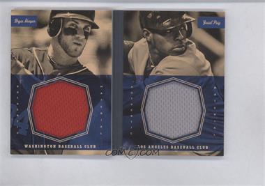 2013 Panini America's Pastime - Dual Exhibits Materials Booklets #ROY - Bryce Harper, Yasiel Puig /50 [Noted]