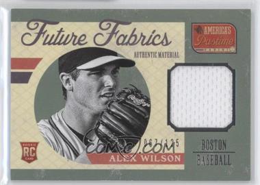 2013 Panini America's Pastime - Future Fabrics #FF-AX - Alex Wilson /125