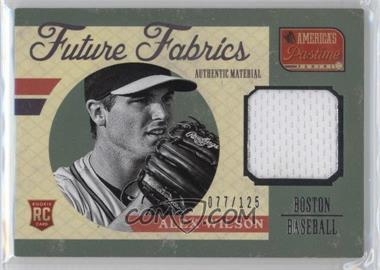 2013 Panini America's Pastime - Future Fabrics #FF-AX - Alex Wilson /125