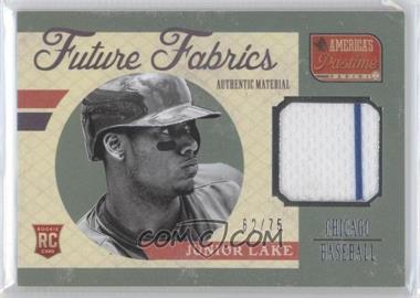 2013 Panini America's Pastime - Future Fabrics #FF-JU - Junior Lake /75