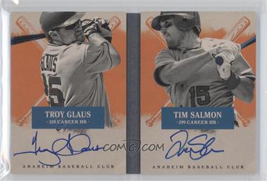 2013 Panini America's Pastime - Hitters Ink Booklets - Red #HI-ANA - Tim Salmon, Troy Glaus /25