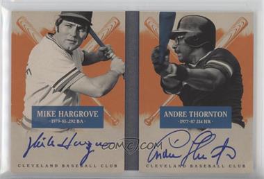 2013 Panini America's Pastime - Hitters Ink Booklets #HI-CLE - Mike Hargrove, Andre Thornton /99