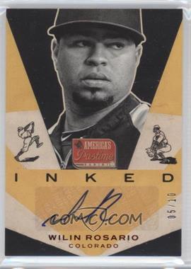 2013 Panini America's Pastime - Inked - Red #I-WR - Wilin Rosario /10