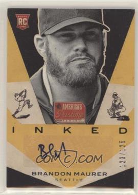 2013 Panini America's Pastime - Inked #I-BM - Brandon Maurer /125