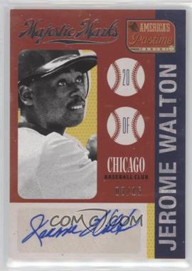 2013 Panini America's Pastime - Majestic Marks #MM-JW - Jerome Walton /15