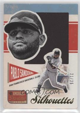 2013 Panini America's Pastime - Silhouettes Materials - Gold #S-PS - Pablo Sandoval /25 [Good to VG‑EX]