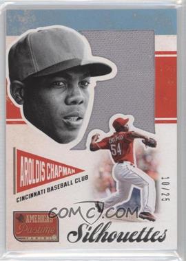 2013 Panini America's Pastime - Silhouettes Materials #S-AC - Aroldis Chapman /25