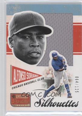 2013 Panini America's Pastime - Silhouettes Materials #S-AS - Alfonso Soriano /125