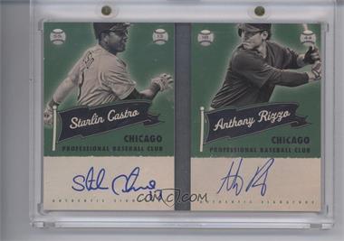 2013 Panini America's Pastime - Superstar Scripts Booklets #CHCF - Starlin Castro, Anthony Rizzo /20