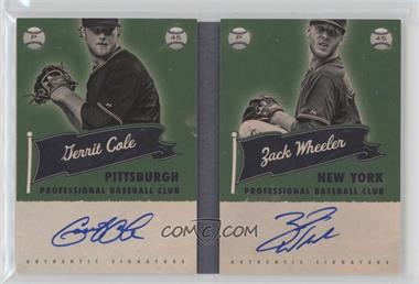 2013 Panini America's Pastime - Superstar Scripts Booklets #FUT - Gerrit Cole, Zack Wheeler /20