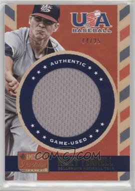 2013 Panini America's Pastime - USA Baseball Jerseys - Gold #US-RF - Riley Ferrell /25