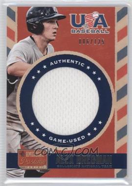 2013 Panini America's Pastime - USA Baseball Jerseys #US-AB - Alex Bregman /125