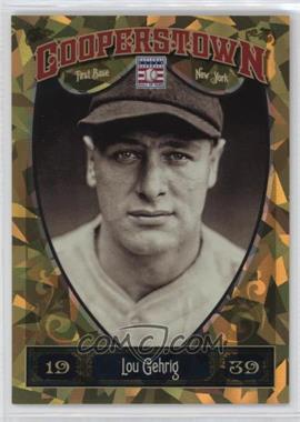 2013 Panini Cooperstown Collection - [Base] - Gold Crystal Shard #1 - Lou Gehrig /299
