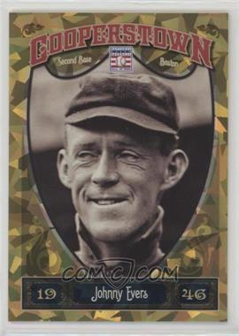 2013 Panini Cooperstown Collection - [Base] - Gold Crystal Shard #9 - Johnny Evers /299