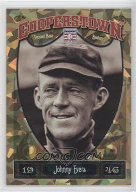 2013 Panini Cooperstown Collection - [Base] - Gold Crystal Shard #9 - Johnny Evers /299