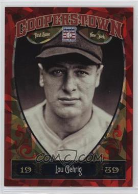 2013 Panini Cooperstown Collection - [Base] - Red Crystal Shard #1 - Lou Gehrig /399