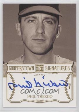 2013 Panini Cooperstown Collection - Cooperstown Signatures #HOF-EDI - Phil Niekro /350