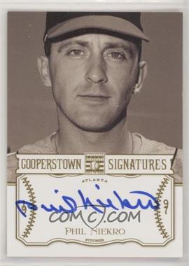 2013 Panini Cooperstown Collection - Cooperstown Signatures #HOF-EDI - Phil Niekro /350