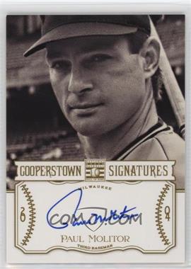 2013 Panini Cooperstown Collection - Cooperstown Signatures #HOF-MOL - Paul Molitor /490