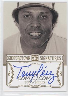 2013 Panini Cooperstown Collection - Cooperstown Signatures #HOF-PRZ - Tony Perez /99