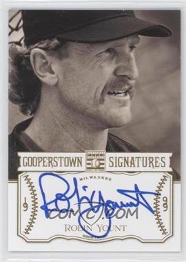 2013 Panini Cooperstown Collection - Cooperstown Signatures #HOF-ROB.2 - Robin Yount /90