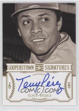 2013 Panini Cooperstown Collection - Cooperstown Signatures #HOF-TNY - Tony Perez /300