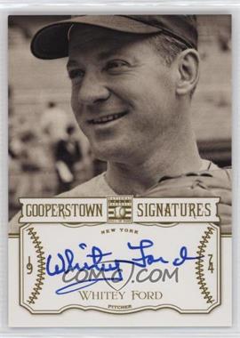 2013 Panini Cooperstown Collection - Cooperstown Signatures #HOF-WHI - Whitey Ford /50